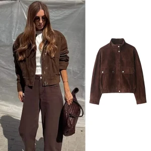 Women's Autumn Jackets 2025 New Fashion Big Pocket Elegant Women's Loose Warm Jackets Autumn Street Chic Young Student Coats