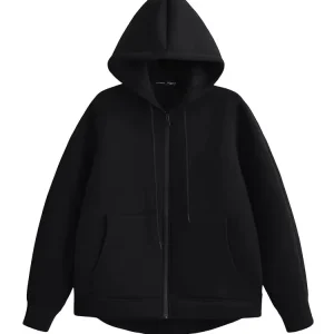 HH Autumn Winter Women's Zipper Hoodie Coat High Street Double Pockets Oversize Jakcet Loose Sweatshirts Outerwear Top