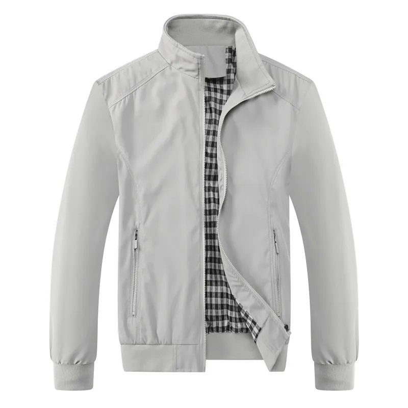 2025 Spring Autumn Casual Solid Fashion Slim Bomber Jacket Men Overcoat New Arrival Baseball Jackets Men's Jacket M-6XL 8XL Top - Image 5
