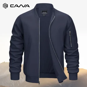 Men's Lightweight Casual Bomber Jacket Windbreaker Zip Up Coats Outdoor Hiking Fishing Spring Baseballl Jackets