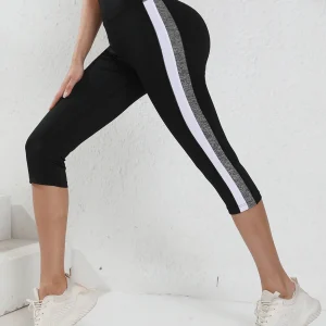 Women's Capri High Waist Leggings Tummy Control Fitness Yoga Pants