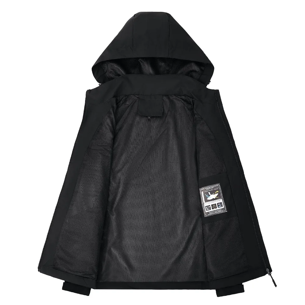 Men's Waterproof Rain Jacket Lightweight Outer Hooded Outdoor Raincoat Hiking Windproof Jacket Climbing Outdoor Jackets - Image 4